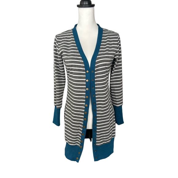 Meroketty Small Cardigan Gray white - Picture 1 of 5